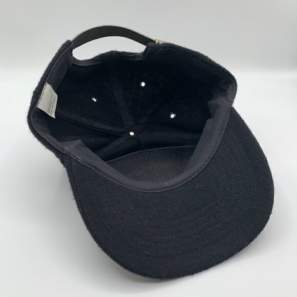 Hard Rock Cafe London Vintage Black Wool Blend Strapback Hat - Picture 4 of 5